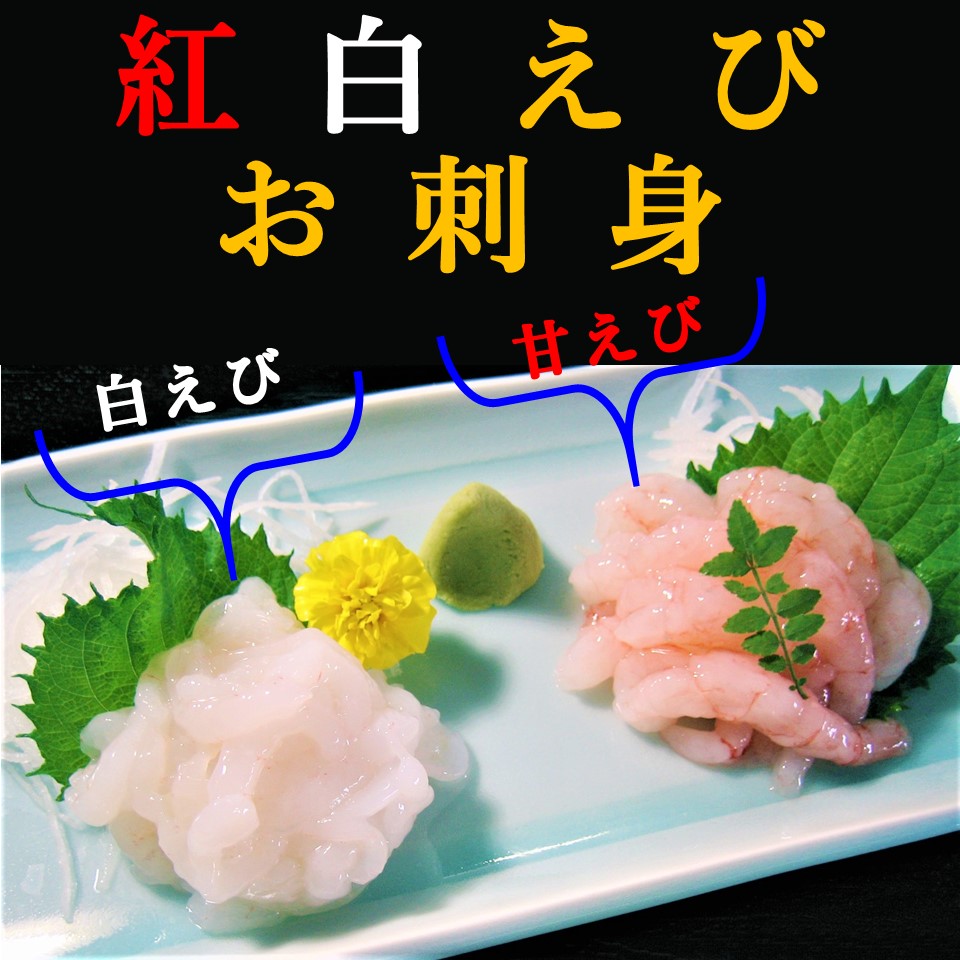 お魚 紅白えびお刺身2点セット 自家製お刺身 とやまーと 北日本新聞サービスセンターのオンライン商店街